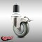 Service Caster 4 Inch 316SS Gray Poly Swivel 1-3/4 Inch Expanding Stem Caster Lock Brake SCC SCC-SS316TTLEX20S414-PPUB-134 - alternate 3